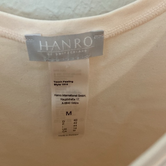 Hanro Cream Touch Feeling Tank - Picture 3 of 3